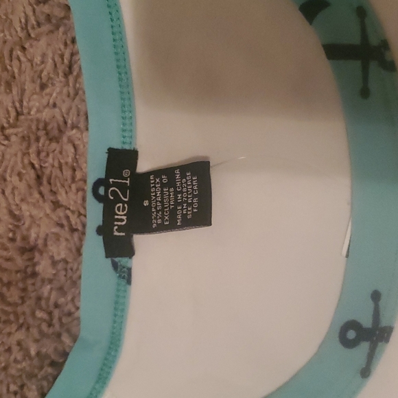 Rue 21 Be your own Anchor long sleeve shirt size small - Picture 3 of 4